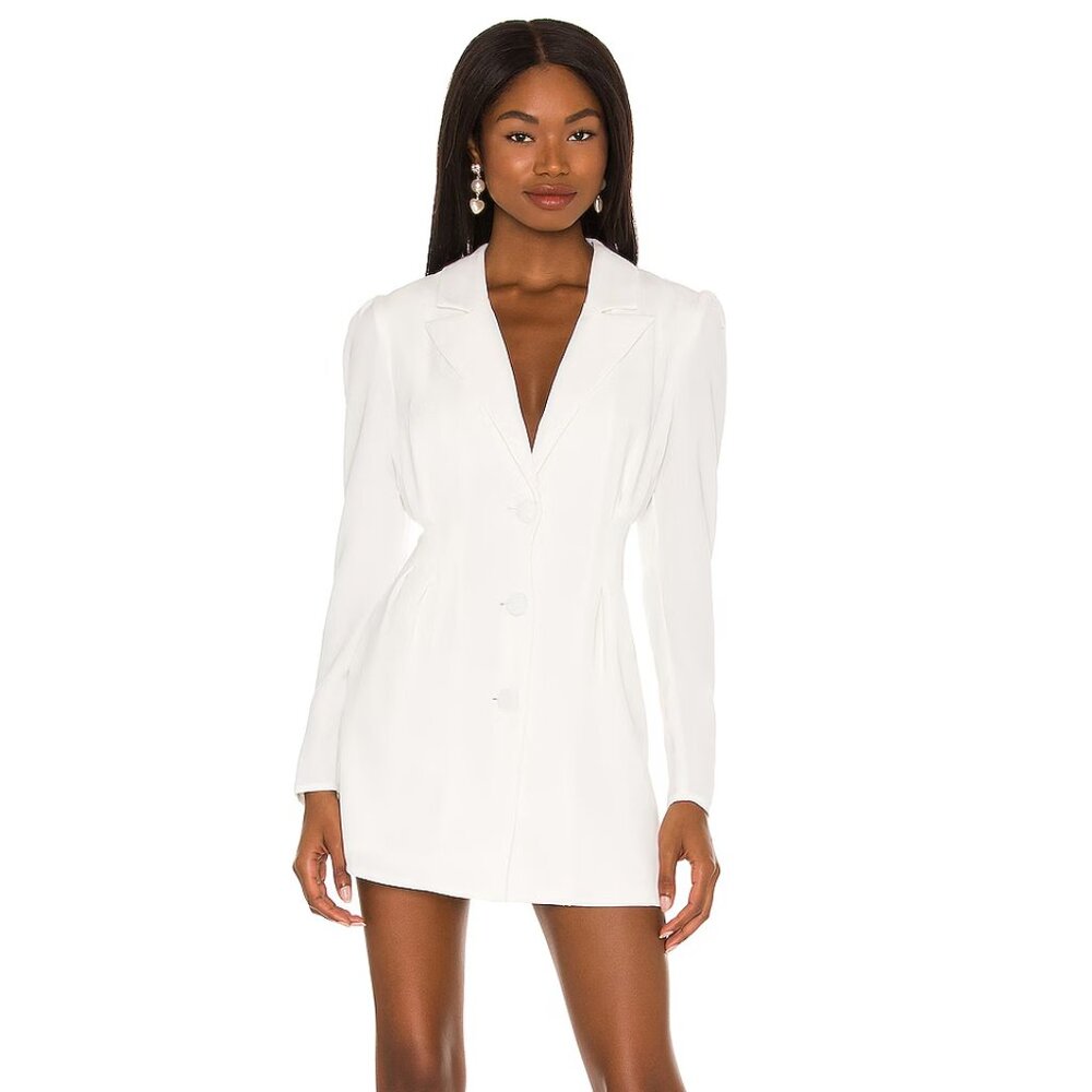 Lovers + Friends City Blazer Dress White